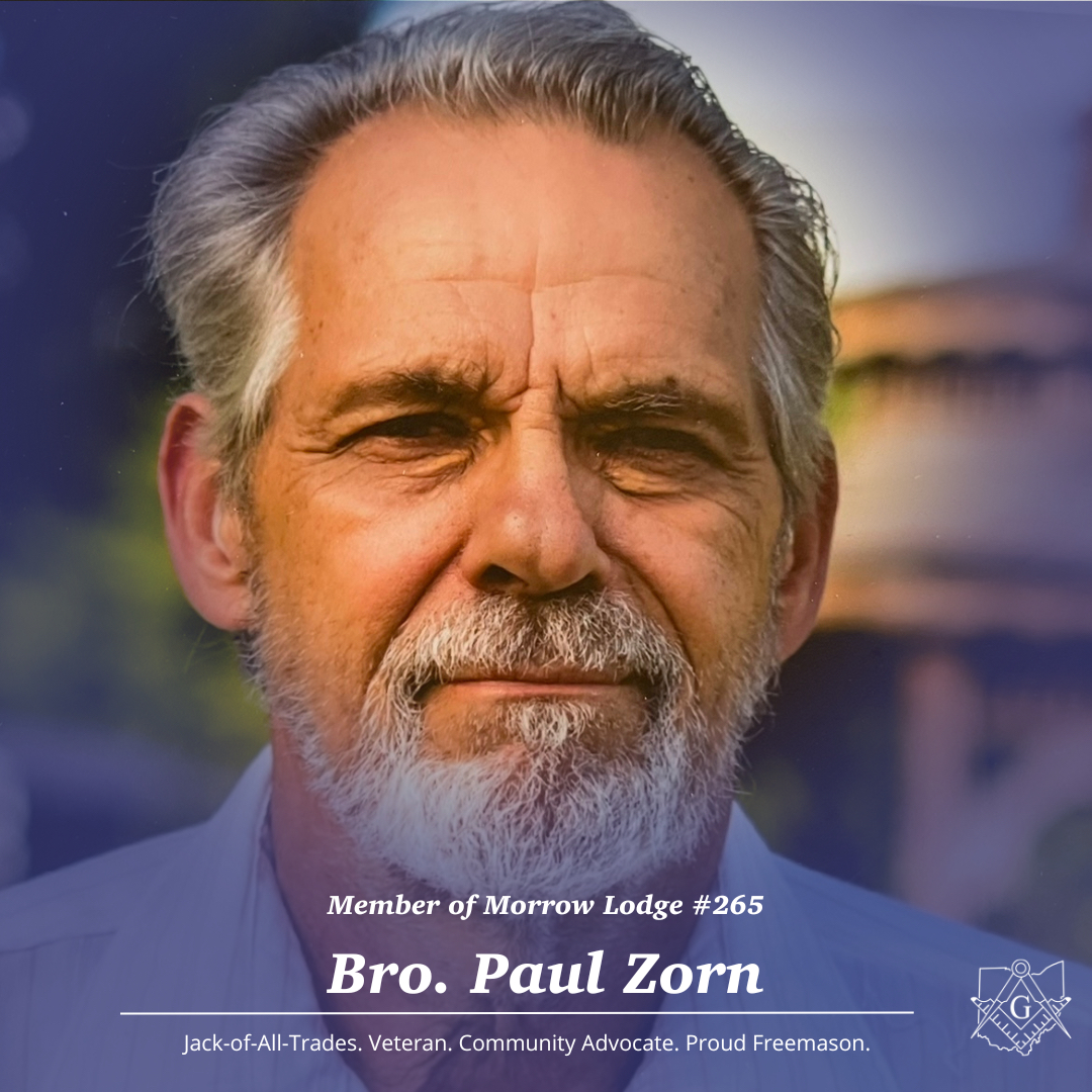 GrandLodgeOhio's tweet photo. Our next #MasonMonday is Bro. Paul Zorn from Morrow Lodge No. 265. Bro. Zorn is a jack-of-all-trades, veteran, community advocate, and proud Freemason.
Join us in congratulating Bro. Zorn! https://t.co/NNrMK1vQqt