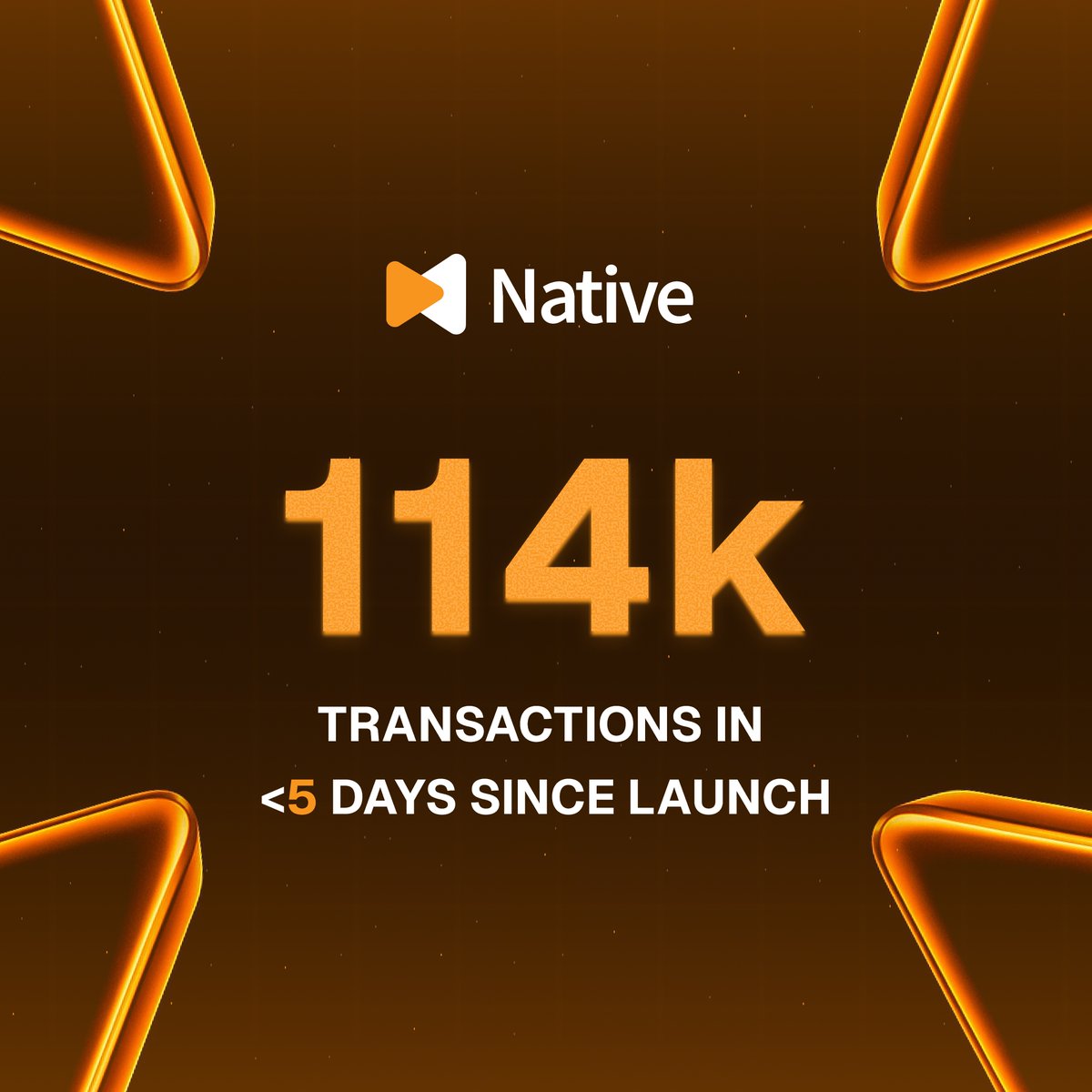 114k+ transactions in <5 days 𝐬𝐢𝐧𝐜𝐞 𝐥𝐚𝐮𝐧𝐜𝐡.

✦ Bridges? hell nah.
✦ wrapped? eww.

This is the true BTCFi experience. Single click, endless possibilities.

Become a true BTCFi beeliever now: byield.gonative.cc