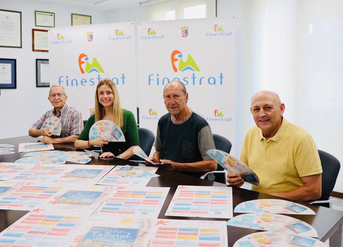 La concejala #Cultura, Nati Algado, junto a las 3 asociaciones culturales, la Rondalla, el Centre Musical Puig Campana y la Coral presentan el ESTIU CULTURAL #FINESTRAT 2025 con eventos como el concierto de Disney de la conocida cantante <a href="/Giselavado/">Gise ❤</a> 
 opda.es/c1rprb