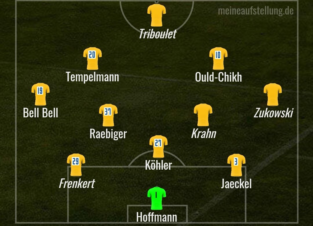 So am ersten Spieltag 1:4 in Dresden verlieren 😍