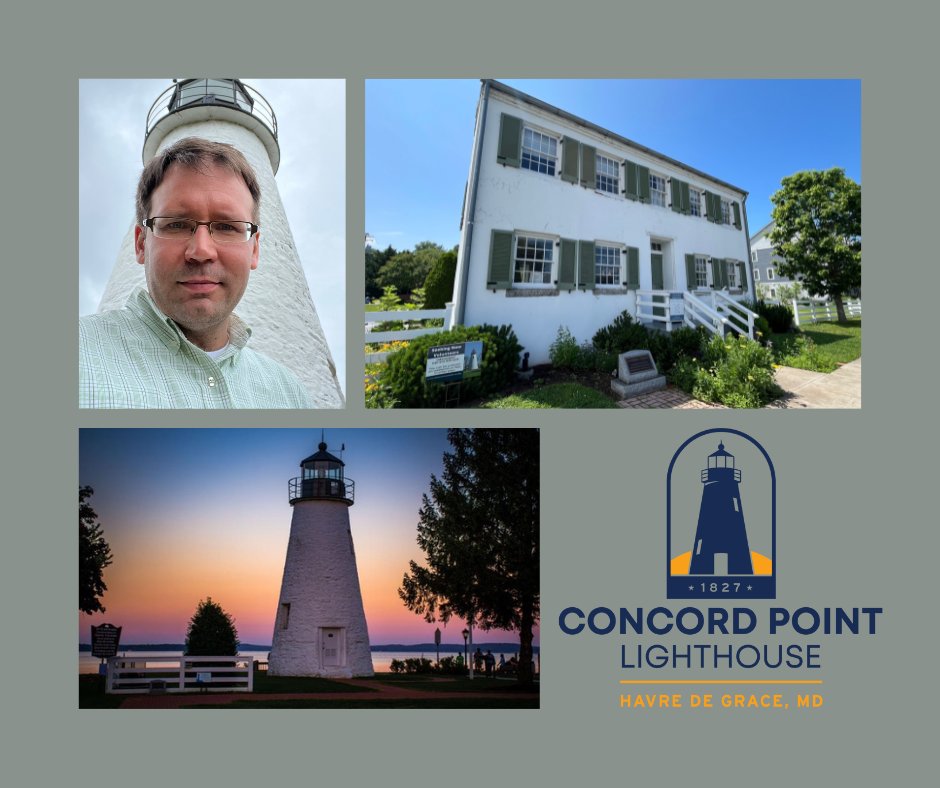 projectorperiod's tweet photo. Excited to share that I've been named Executive Director of the historic @concord_point lighthouse in Havre de Grace, MD!

Thanks to everyone who came out this (rainy!) weekend—what a warm welcome! Excited for a summer full of history &amp; community!
#LighthouseLife https://t.co/jownD0GK1h