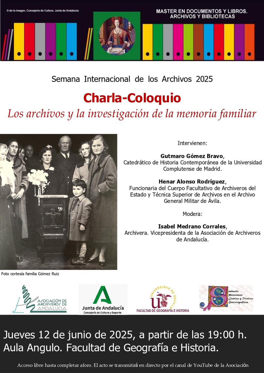 Sin archivos no hay historia ni memoria. Feliz día de los archivos!!