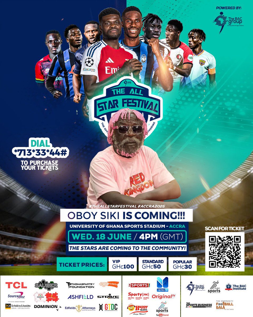 The All Star Festival Accra 2025: Here We Go! Oboy Siki is ready and will  be leading the lines for Team Entertainment stars! 🤩🔥 The Stars Are  Coming! #TheAllStarsFestival #Accra2025, image size:960x1200