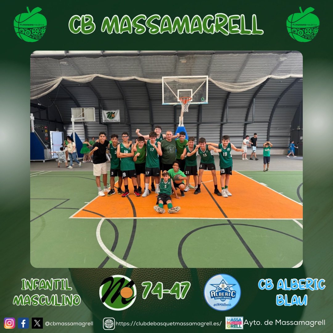 ESTAMOS EN LA FINAL‼️‼️

Nuestro Infantil M consigue la victoria en la ida y en la vuelta en las semifinales y por tanto SOMOS FINALISTAS. Impresionante trabajo de los jugadores que están a un pasito de la gloria. 

ENHORABUENA Y A DISFRUTAR DE LA FINAL‼️