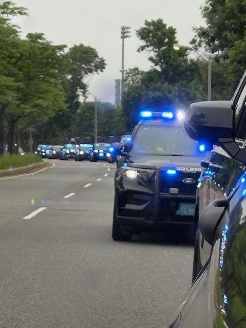 The members of the Raynham Police Department would like to thank Officer Thomas Clark and all those who participated in the summer Special Olympics cruiser convoy.  We would also like to thank Alex Pappas in allowing us to escort him.
