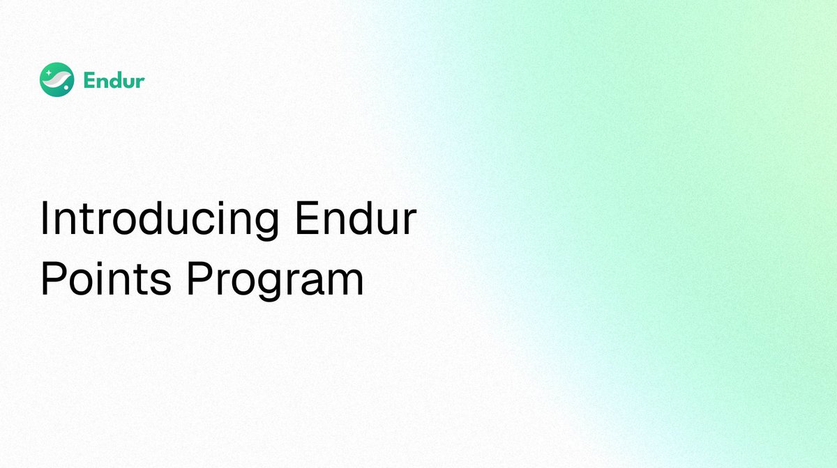 Endur.fi (@endurfi) on Twitter photo 6 months since Endur launched.
10,000+ accounts liquid stake with xSTRK.
Built without VC funding, but by bootstrapping and with support from
<a href="/StarknetFndn/">Starknet Foundation</a>'s and the <a href="/Starknet/">Starknet 🐺🐱</a> community.
Today we're launching the next phase: Endur Points Program. 6 months since Endur launched.
10,000+ accounts liquid stake with xSTRK.
Built without VC funding, but by bootstrapping and with support from
<a href="/StarknetFndn/">Starknet Foundation</a>'s and the <a href="/Starknet/">Starknet 🐺🐱</a> community.
Today we're launching the next phase: Endur Points Program.