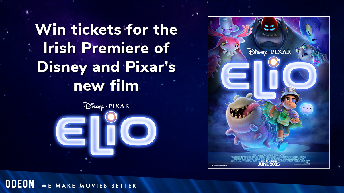 ODEONcinemasIRE's tweet photo. Disney and Pixar’s Elio is coming to ODEON soon. 🌟We’re giving you the chance to WIN* tickets to the Irish Premiere!

To enter, repost and tag a friend you'd bring to meet the stars ✨

Open to ROI residents only.
*T&amp;Cs apply - https://t.co/YWH81OwUEv https://t.co/ILJcEdhtGy