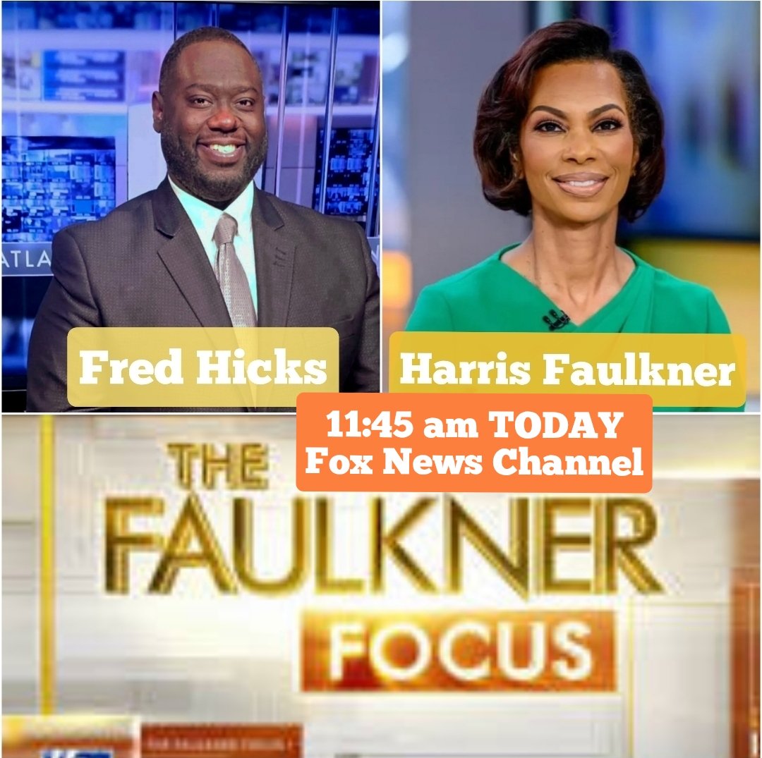 hicksreport's tweet image. It's #Monday- start your news week with us on the @FaulknerFocus . Our power panel w/ @HARRISFAULKNER is closing out today's show. Be sure to watch at 11:45am today on @FoxNews
#Politics #News #HarrisFaulkner #FredHicks