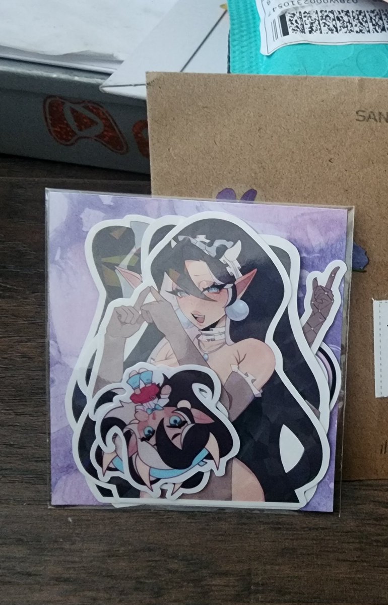Some amazing stickers i got from <a href="/momgloss/">GLOSS 🎀</a> ! Thank you! I added them to my work clipboard!