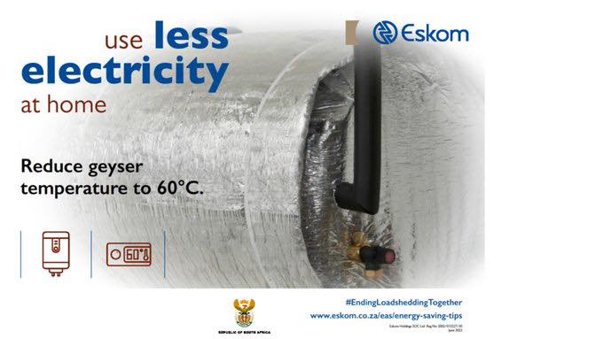 GCIS Gauteng Prov Office (@gcisgauteng) on Twitter photo Did you know your geyser uses the most electricity at home? Set it to 60°C to save energy and cut costs. 💡
#EnergyZA <a href="/Eskom_SA/">Eskom Hld SOC Ltd</a> <a href="/GautengProvince/">Gauteng Provincial Gov</a> <a href="/GovernmentZA/">South African Government</a> <a href="/CityofJoburgZA/">City of Joburg</a> <a href="/CityofJoburgZA/">City of Joburg</a> Did you know your geyser uses the most electricity at home? Set it to 60°C to save energy and cut costs. 💡
#EnergyZA <a href="/Eskom_SA/">Eskom Hld SOC Ltd</a> <a href="/GautengProvince/">Gauteng Provincial Gov</a> <a href="/GovernmentZA/">South African Government</a> <a href="/CityofJoburgZA/">City of Joburg</a> <a href="/CityofJoburgZA/">City of Joburg</a>