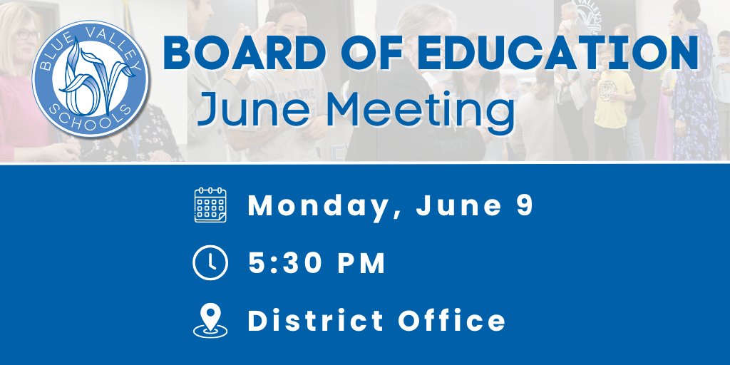 Join us tonight at 5:30 p.m. for our regularly scheduled June Board of Education meeting at our district office.

🔗 Meeting agenda: tinyurl.com/bv229boe-agenda
🔗 Livestream: tinyurl.com/bv229boe

#BVTogether