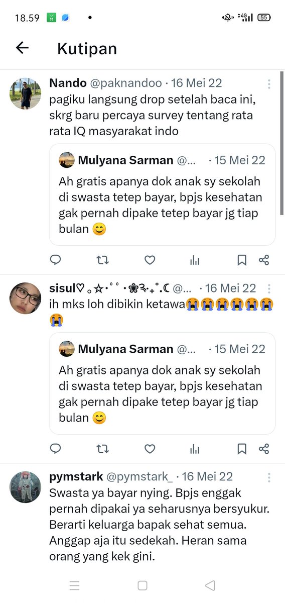 Mulyanasarman's tweet photo. @KompasTV Dulu ketika sy membalas Twitter dokday terkait sekolah gratis banyak yg menanggapi dg negatif tapi Alhamdulillah sekarang dibayar lunas oleh MK https://t.co/QXwRkOmLng