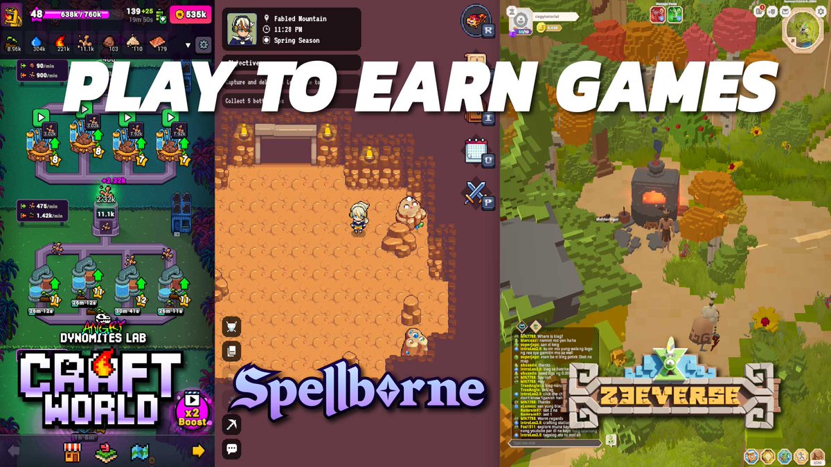 Playing Craft World, Spellborne, and Zeeverse!

🔴Join - youtube.com/live/bx7N_fA35…