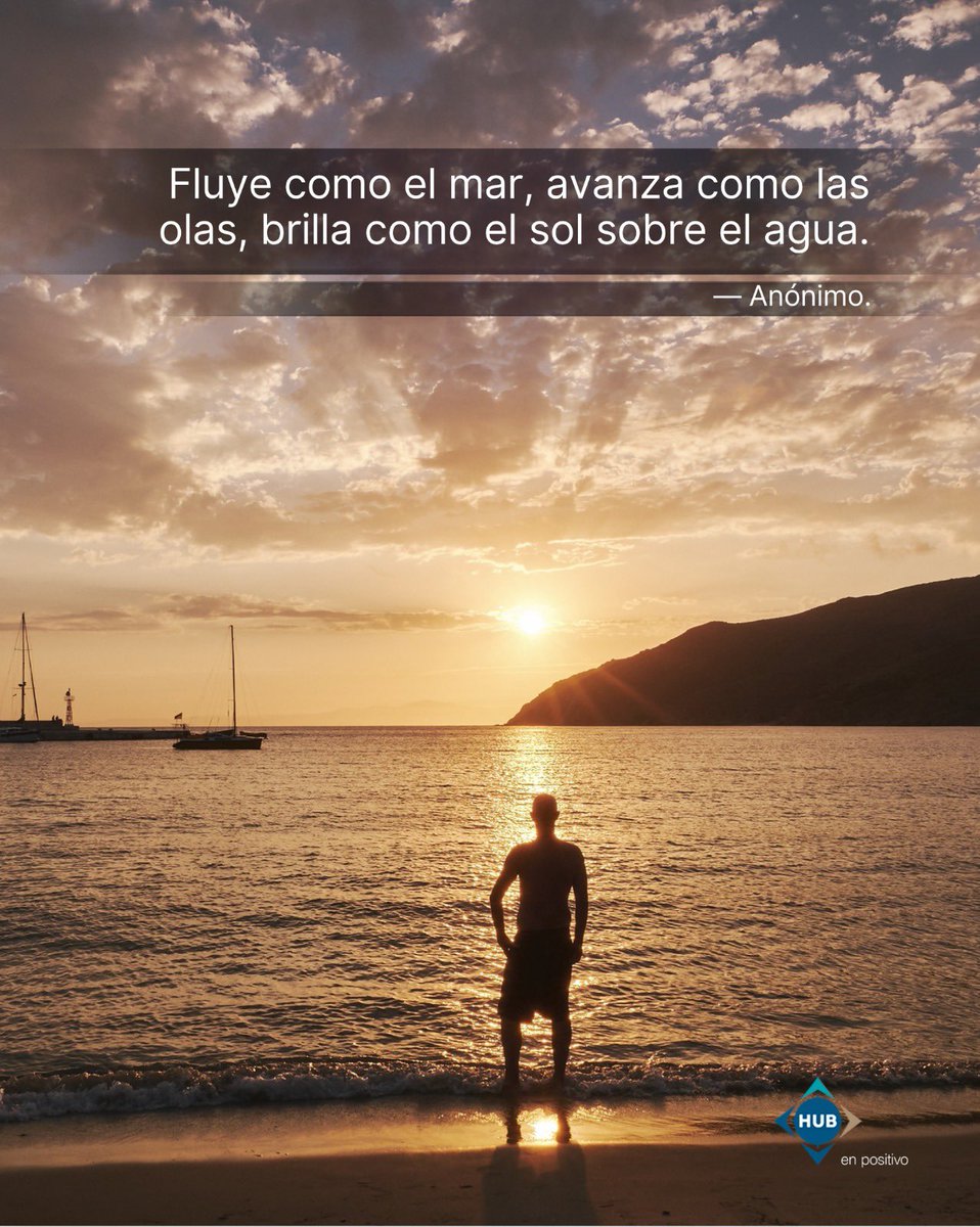 Cada día es una nueva oportunidad para dejar que tu energía se mueva con libertad, superar obstáculos con fuerza y reflejar tu luz con autenticidad.
No te detengas. Sé movimiento, sé transformación… y deja una estela de luz en todo lo que toques.

Feliz lunes!

#hubenpositivo