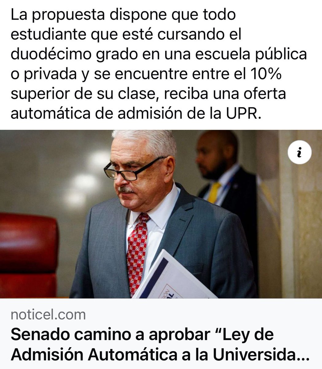 Medida de admisión automática a la UPR se presentará hoy

La matrícula de la UPR pasó de 60,000 estudiantes en 2016-2017 a 𝟒𝟎,𝟎𝟎𝟎 en 2023-2024

⬇️El Recinto de Utuado, bajó de 1,749 a una matrícula de tan solo 𝟑𝟑𝟓 𝐞𝐬𝐭𝐮𝐝𝐢𝐚𝐧𝐭𝐞𝐬

🔗 lnkd.in/eibarEKX