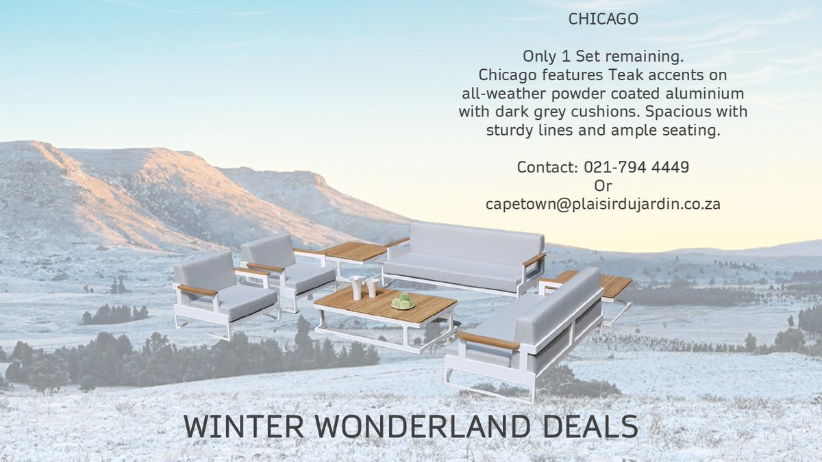 PDJ_SA's tweet photo. Cape Town Branch is offering Winter Wonderland Specials. #plaisirdujardincapetown
https://t.co/mHz0WGtUv2 https://t.co/qDV7ar9Spv