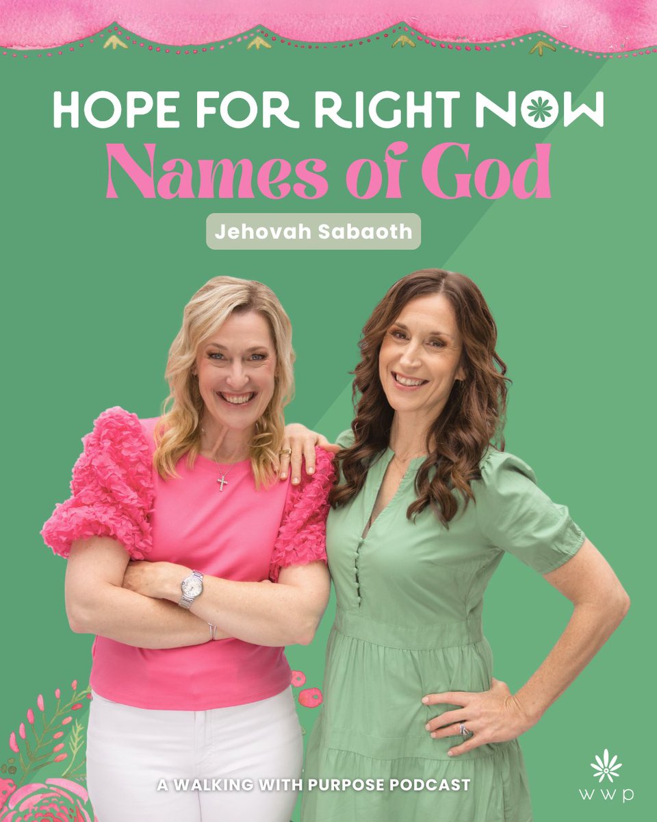 No matter what ​you face, you can turn to God. Discover how each name 
of God reveals a new aspect of His character, deepening your understanding​ of ​Him.

Today, we turn to​ Jehovah Sabaoth​​—the Lord of Hosts, for times we are under spiritual attack​: walkingwithpurpose.com/podcast/jehova…