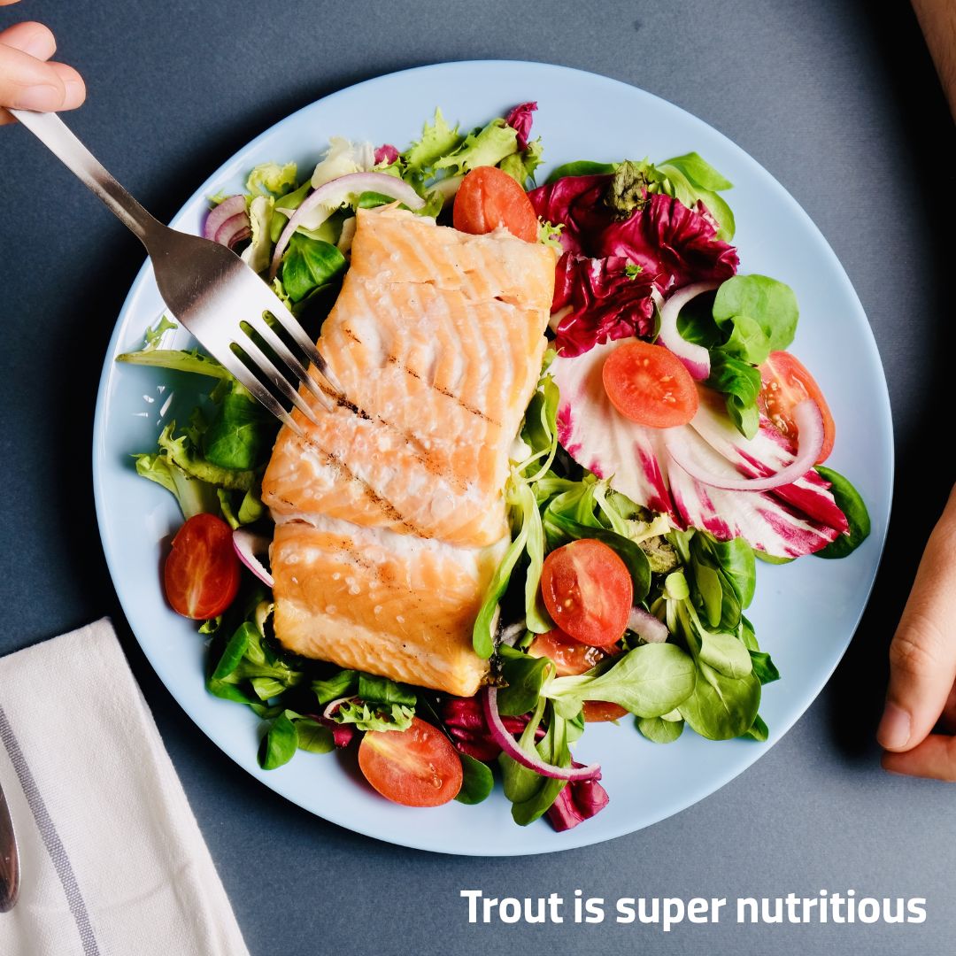 british_trout's tweet photo. Boost your health this summer - add more trout to your diet! Packed with omega-3 & vitamins, it's a quick and tasty option for a nutritious meal. Check our website for more info and recipe ideas! ππ₯
https://t.co/bcg72s5WXW
#healthyeating #oilyfish #Trout #HealthyEatingWeek https://t.co/ZNgYB5soX9