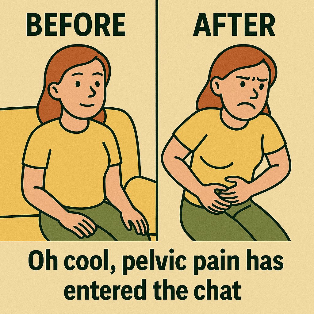ItHurtscom's tweet image. Everything was fine… until it wasn’t.
Pelvic pain just loves to show up uninvited like,
 “Hey, miss me?” 😤💥
If your body’s group chat is all pain, no chill —
👉 here’s your mute button:
 ithurts.com/top-9-pelvic-t…
🔥 
#PelvicPainRelief #ItHurts #PelvicFloorHealth