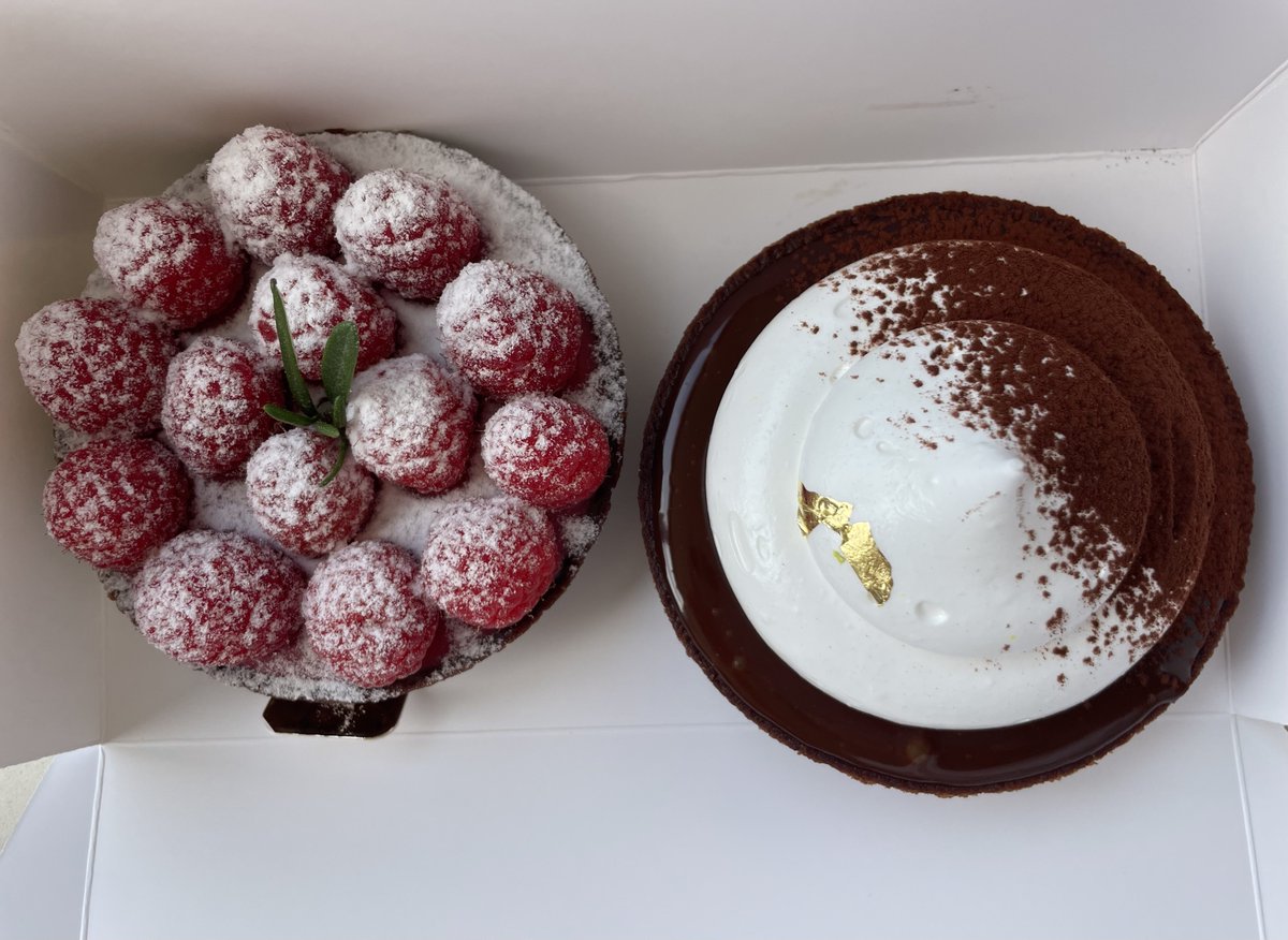 raspberryIemon_'s tweet photo. raspberry and choc tart was 🤩🤩 https://t.co/UBjG8W21VJ