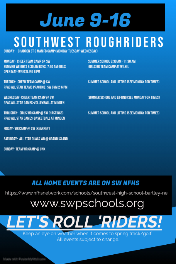 Revised for the week! Check out all the happens this week!