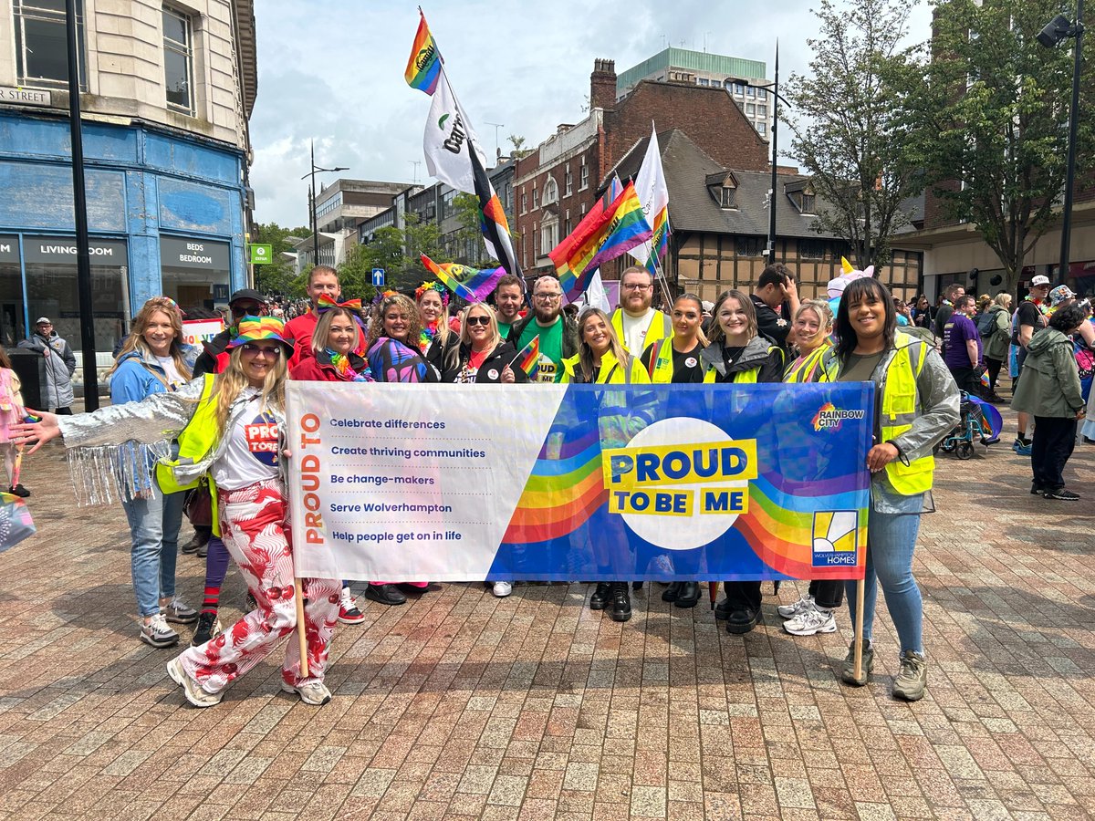 It was fantastic to support <a href="/pridewton/">Wolverhampton Pride</a> on Saturday - colleagues, <a href="/WatesGroup/">Wates Group</a> and <a href="/unitedlivinggrp/">United Living Group</a>  joined the parade and we loved talking to customers and others who were enjoying the day. #LivingOurValues