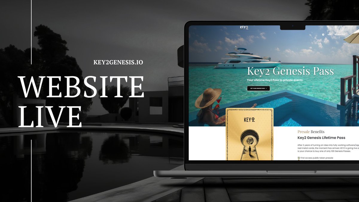 🚨 It’s official.. the KEY2GENESIS website is LIVE!

Explore how our RWA utility works, why we chose $SOL, and how KEY2 will take over cities with real-world memberships powered by Web3 tech.

WEB2 meets WEB3 and it’s just getting started.
👉Share it!  Key2genesis.com