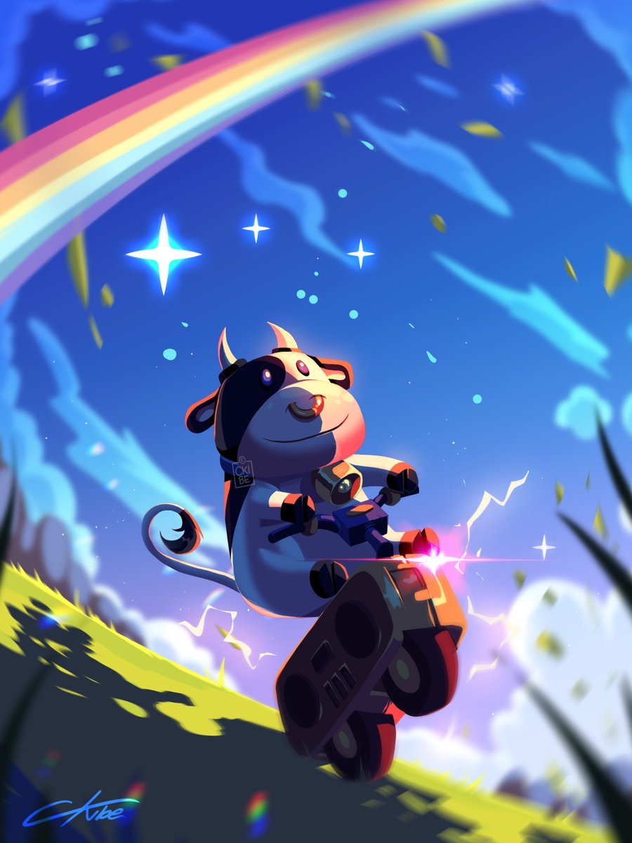 MOOrio Kart World is a canon event✨
A little fanart of my favorite Racer 💚

#MarioKartWorld #Switch2 #Fanart #Nintendo
