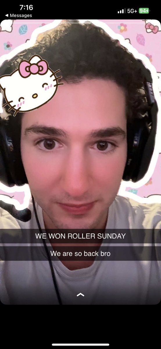 you thought you were gone win roller sunday,  just to see this guy on the other team 😭
