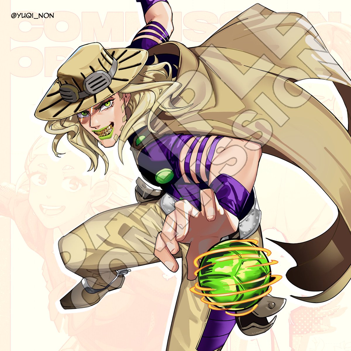 🎾Gyro Zeppeli🎾 Commission for @/stynklord!!