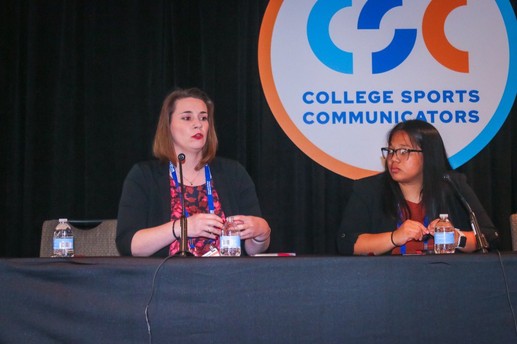 Awesome panel yesterday that included my friend/colleague from the <a href="/NAIA/">NAIA</a>, Katie Green. Learned a thing or two, but more important, got to watch a teammate thrive on stage. 
#TheRightWayToPlay
