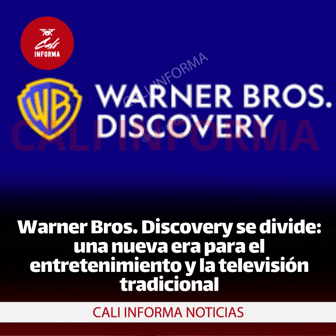 Warner Bros. Discovery se divide: una nueva era para el entretenimiento y la televisión tradicional

Redacción Cali Informa – 9 de junio de 2025

En un giro estratégico sin precedentes, Warner Bros. Discovery ha anunciado su decisión de dividirse en dos compañías independientes: