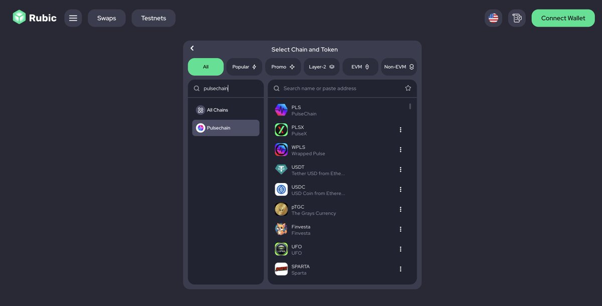 Hey #PulseChain did you know
<a href="/CryptoRubic/">Rubic</a> support PulseChain?  

We never see anyone talking about it

They support most chains direct to Pulse

<a href="/RichardHeartWin/">Richard Heart</a> 🤝