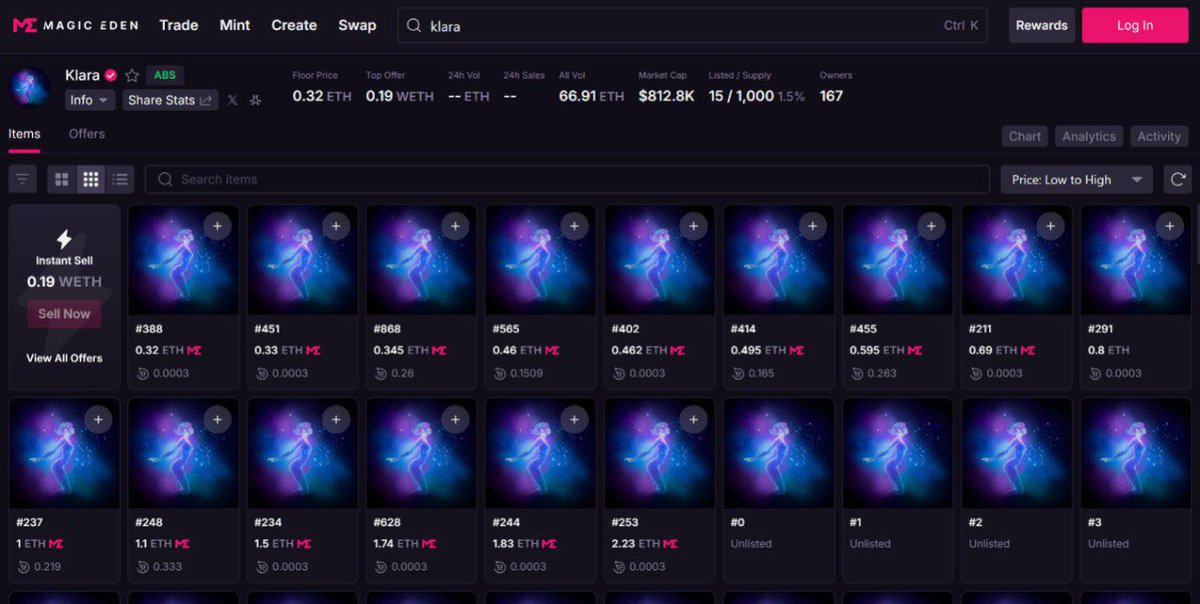 Mark my words 😉
This is your last chance to buy <a href="/Kindred_AI/">Kindred</a> Klara below 1ETH. 

I'll hold a Klara NFT giveaway once Klara price hits 1ETH.