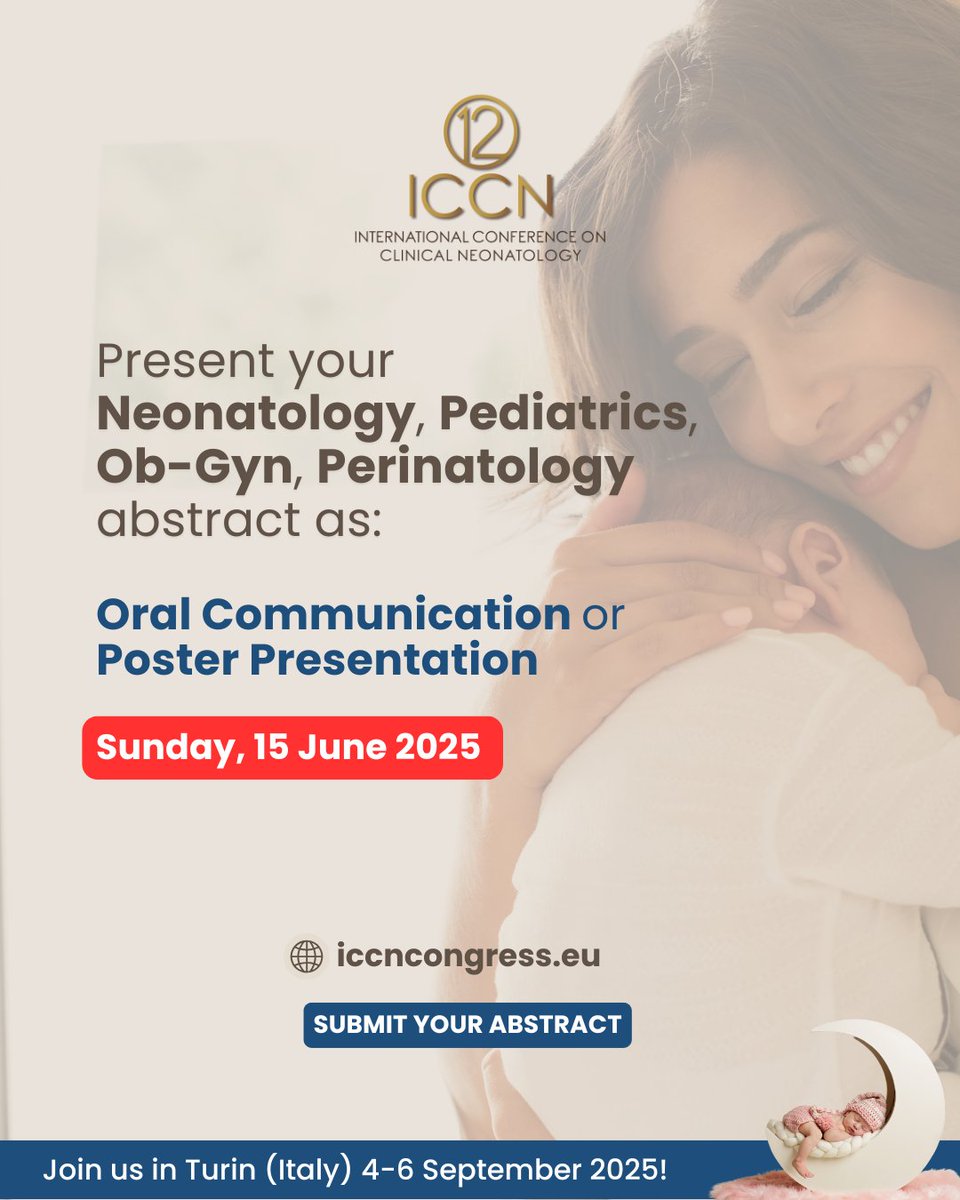 ICCN_Congress's tweet image. Your research deserves the spotlight on an international stage. 🌍 Submit your abstract by 15 June for the chance to be part of the programme of #iccn2025
Submit here✅: bit.ly/ICCN-ABSTRACT
Register to the congress 👉: bit.ly/ICCN-REGISTRAT…
@NeonatologiaMex #neotwitter
