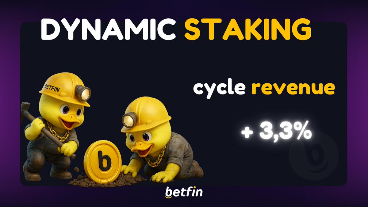 🔹 Dynamic Cycle Successfully Completed! 🔹

The best dynamic cycle is behind us, and the results are impressive! 📈

✅ Cycle revenue: 3.31%
✅ Distributed to Stakers: over 692M BET tokens
💰 That’s more than $1,730,000!