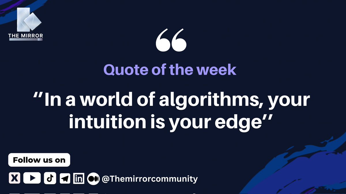 A little dose of wisdom to power your week.✨ Here's our Quote of the Week from The Mirror  because clarity drives momentum. #TheMirror #QuoteOfTheWeek