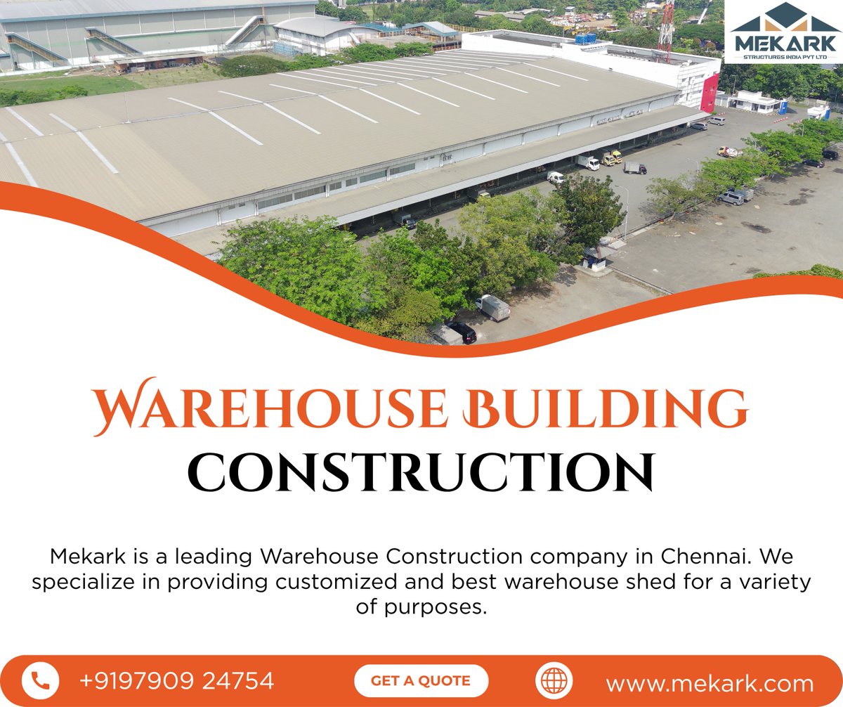 MekarkPEB's tweet photo. Mekark delivers strong, spacious, and smart warehouse construction tailored to your business. Built with quality materials for long-lasting performance. 
 
Website - https://t.co/sc13O25wUC
Contact: 9790924754
Email: admin@mekark.com

#WarehouseConstruction #Mekark https://t.co/ikI78afeVl
