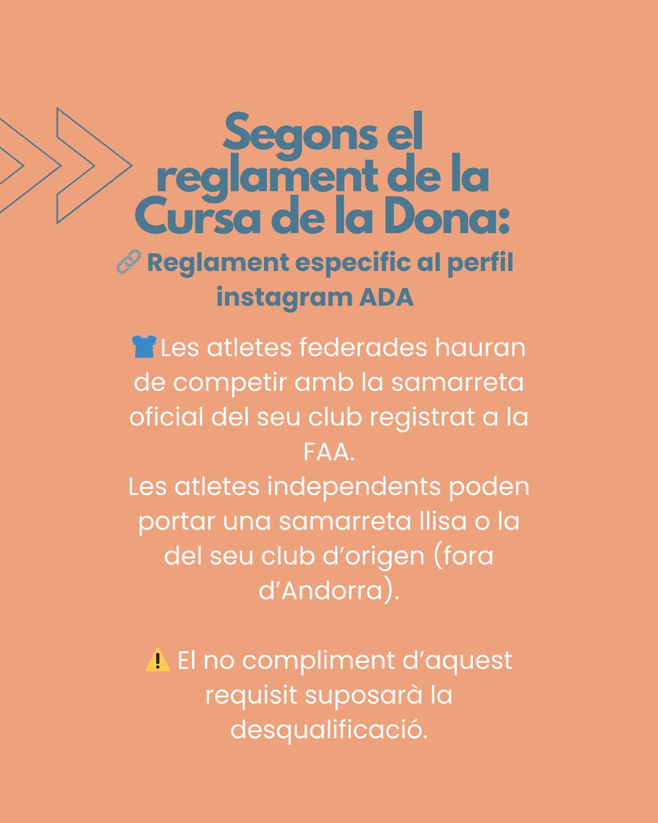 🏅 La Cursa de la Dona també és competició oficial
Inscripcions 👉cursadeladonaandorra.org
🗓️ Data límit per competir oficialment: dijous 12 de juny
Cada pas suma. Correm contra el càncer de mama. 

#13aEdició #CursaDeLaDonaAndorra #Campionat5K #CadaPasSuma #FAA #PerfumeriaJúlia