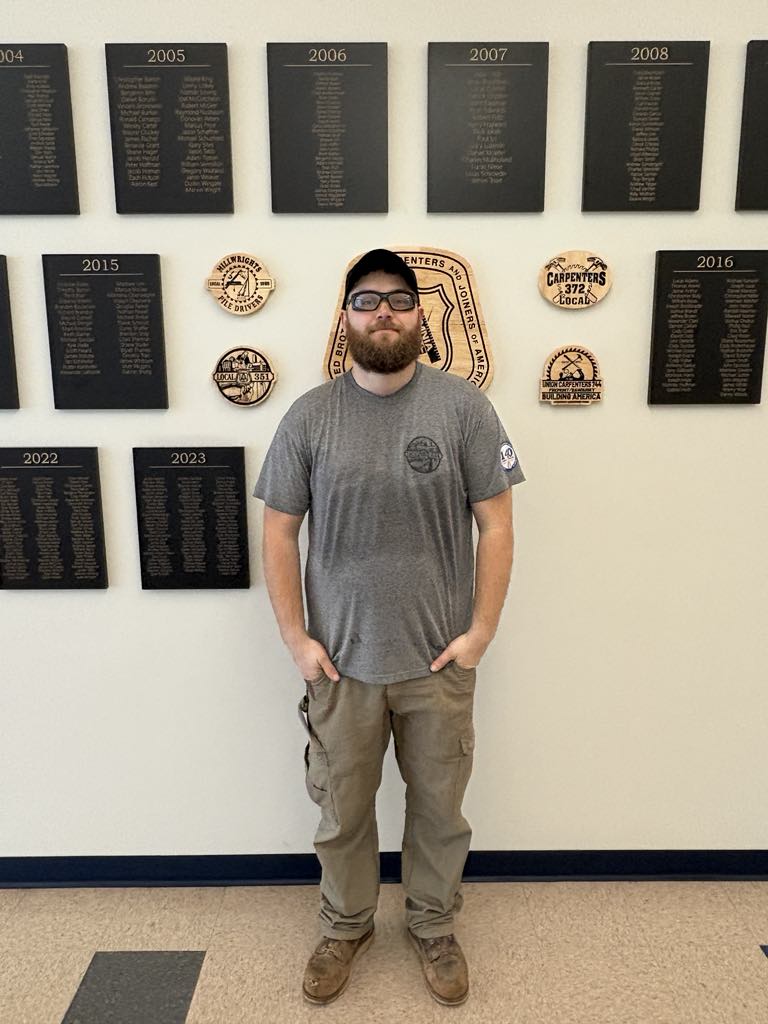 Please join us in celebrating some of our newest journeymen out of our Rossford Training Center! Congratulations to Joseph, Nicholas, and Hunter - good luck as you enter the beginnings of your careers as UNION Carpenters!

#BuildWithUs #UnionProud #CMWCarpenters