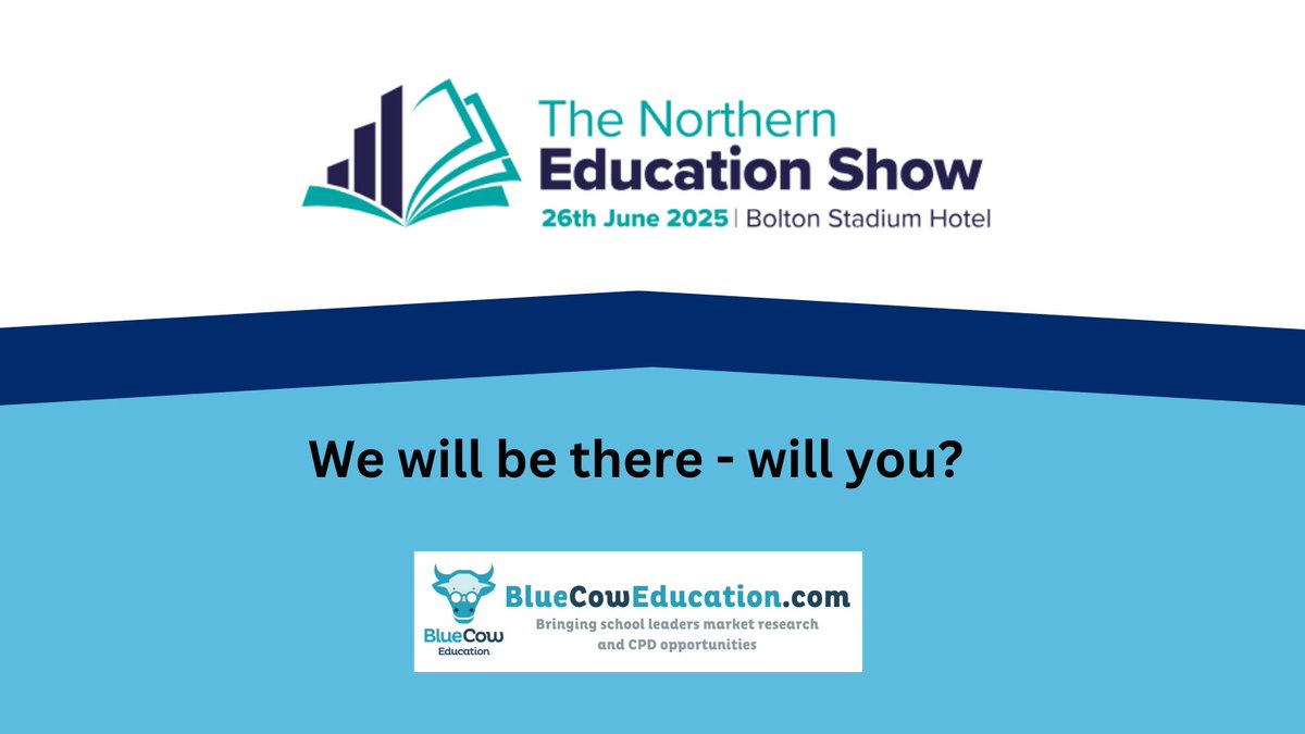 Bluecow Education (@bluecowe) on Twitter photo We are really looking forward to the Northern Education Show on 26th June at Bolton Stadium Hotel. It's the North's leading education show and we love being there. <a href="/RegionalEdShows/">The Regional Education Shows</a>
If you are visiting, please come and say hi (we might have treats too!)
Let us know if you are We are really looking forward to the Northern Education Show on 26th June at Bolton Stadium Hotel. It's the North's leading education show and we love being there. <a href="/RegionalEdShows/">The Regional Education Shows</a>
If you are visiting, please come and say hi (we might have treats too!)
Let us know if you are
