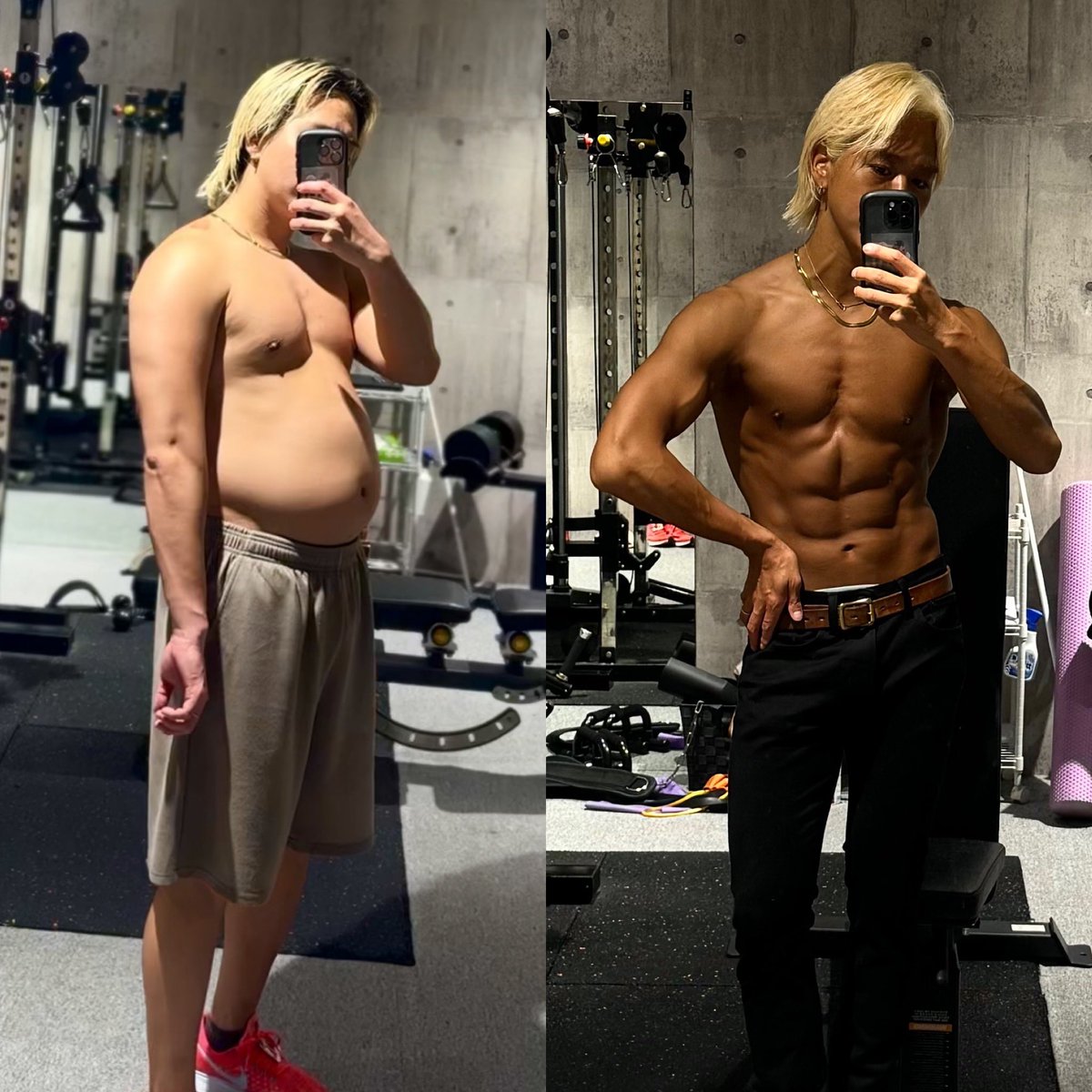 izonmax's tweet photo. イエイ💪
ふつうbefore→afterやん？
after→beforeです。 https://t.co/cdWQ0Sct2O