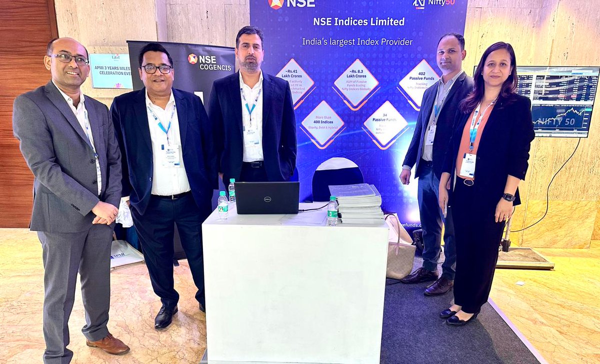 NSE Indices Limited (@nseindices) on Twitter photo 🎉 <a href="/NSEIndices/">NSE Indices Limited</a> congratulates Association of Portfolio Managers in India (APMI) on completing three successful years!!
🌟 We deeply value our partnership with #APMI and are honoured to participate in their three-year milestone celebration event in Delhi. Together, we look forward 🎉 <a href="/NSEIndices/">NSE Indices Limited</a> congratulates Association of Portfolio Managers in India (APMI) on completing three successful years!!
🌟 We deeply value our partnership with #APMI and are honoured to participate in their three-year milestone celebration event in Delhi. Together, we look forward