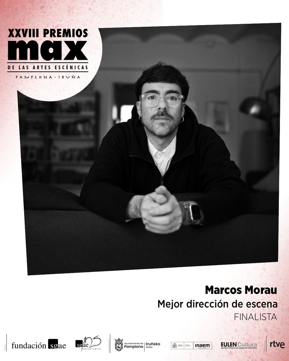 Premios Max (@premiosmax) on Twitter photo <a href="/CiaPagans/">CiaPagans</a> <a href="/firatarrega/">FiraTàrrega</a> <a href="/kukaidantza/">Kukai Dantza</a> <a href="/sgaeactualidad/">SGAE</a> <a href="/SGAEAAEE/">SGAE Artes Escénicas</a> <a href="/Pamplonacultura/">Pamplona es cultura</a> <a href="/TeatroGayarre/">Teatro Gayarre</a> <a href="/GuyNader/">Guy Nader</a> <a href="/PatriGuerreroGR/">Patricia Guerrero</a> <a href="/sarajimenezdanz/">Sara Jiménez Danza</a> <a href="/INAEM_Cultura/">INAEM</a> <a href="/balletnacional/">Ballet Nacional de España</a> <a href="/CiaManuelLinan/">Manuel Liñan</a> <a href="/agata_roca/">Àgata Roca</a> <a href="/teatrelliure/">Teatre Lliure</a> <a href="/AitziGarmendia/">Aitziber Garmendia</a> <a href="/TanttakaT/">Tanttaka Teatroa</a> <a href="/barcopirataorg/">Barco Pirata</a> <a href="/TeatroEspanol/">Teatro Español</a> <a href="/MadridDestino/">Madrid Destino</a> <a href="/LosMontoyaProdu/">losMontoya.</a> <a href="/grecfestivalbcn/">Grec Festival Bcn</a> <a href="/centrodramatico/">CDN</a> <a href="/ElTerratTeatro/">El Terrat Teatro</a> <a href="/juanvinuesa83/">Juan Vinuesa</a> <a href="/teatroabadia/">Teatro de La Abadía</a> 🏆 Finalistas a Mejor dirección de escena | XVIII Premios Max – Pamplona - Iruña 🍎
🍎 Andrea Jiménez y Úrsula Martínez – 'Casting Lear'
🍎 Iván Morales – 'El día del Watusi'
🍎 Marcos Morau – 'Afanador' <a href="/CiaPagans/">CiaPagans</a> <a href="/firatarrega/">FiraTàrrega</a> <a href="/kukaidantza/">Kukai Dantza</a> <a href="/sgaeactualidad/">SGAE</a> <a href="/SGAEAAEE/">SGAE Artes Escénicas</a> <a href="/Pamplonacultura/">Pamplona es cultura</a> <a href="/TeatroGayarre/">Teatro Gayarre</a> <a href="/GuyNader/">Guy Nader</a> <a href="/PatriGuerreroGR/">Patricia Guerrero</a> <a href="/sarajimenezdanz/">Sara Jiménez Danza</a> <a href="/INAEM_Cultura/">INAEM</a> <a href="/balletnacional/">Ballet Nacional de España</a> <a href="/CiaManuelLinan/">Manuel Liñan</a> <a href="/agata_roca/">Àgata Roca</a> <a href="/teatrelliure/">Teatre Lliure</a> <a href="/AitziGarmendia/">Aitziber Garmendia</a> <a href="/TanttakaT/">Tanttaka Teatroa</a> <a href="/barcopirataorg/">Barco Pirata</a> <a href="/TeatroEspanol/">Teatro Español</a> <a href="/MadridDestino/">Madrid Destino</a> <a href="/LosMontoyaProdu/">losMontoya.</a> <a href="/grecfestivalbcn/">Grec Festival Bcn</a> <a href="/centrodramatico/">CDN</a> <a href="/ElTerratTeatro/">El Terrat Teatro</a> <a href="/juanvinuesa83/">Juan Vinuesa</a> <a href="/teatroabadia/">Teatro de La Abadía</a> 🏆 Finalistas a Mejor dirección de escena | XVIII Premios Max – Pamplona - Iruña 🍎
🍎 Andrea Jiménez y Úrsula Martínez – 'Casting Lear'
🍎 Iván Morales – 'El día del Watusi'
🍎 Marcos Morau – 'Afanador'