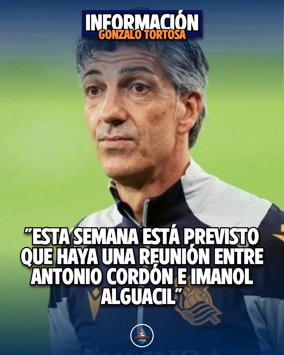 El Chiringuito TV (@elchiringuitotv) on Twitter photo 🚨 Esta semana, está previsto que haya una reunión entre Antonio Cordón e Imanol Alguacil.
1⃣ Imanol es la primera opción del Sevilla para su banquillo
‼️ Bordalás sigue entre los candidatos.
📹 <a href="/GonzaloTortosa/">Gonzalo Tortosa</a> 🚨 Esta semana, está previsto que haya una reunión entre Antonio Cordón e Imanol Alguacil.
1⃣ Imanol es la primera opción del Sevilla para su banquillo
‼️ Bordalás sigue entre los candidatos.
📹 <a href="/GonzaloTortosa/">Gonzalo Tortosa</a>
