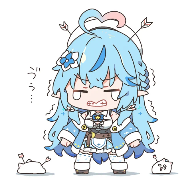 #らみあーと #らみらいぶ 肩に矢を受けるラミィちゃん