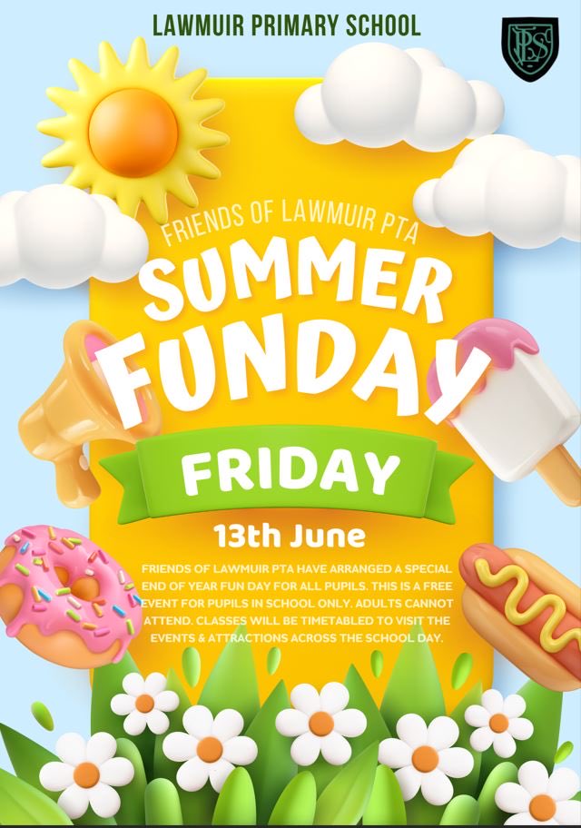 Mrs Burt & Room 10 (@missgehrmann) on Twitter photo <a href="/LawmuirPS/">Lawmuir PS</a> <a href="/ParentLawmuir/">Lawmuir Parent Council</a> Summer Fun Day this Friday Room 10 ☀️🫧🌸🥳
It is also a dress down day! <a href="/LawmuirPS/">Lawmuir PS</a> <a href="/ParentLawmuir/">Lawmuir Parent Council</a> Summer Fun Day this Friday Room 10 ☀️🫧🌸🥳
It is also a dress down day!