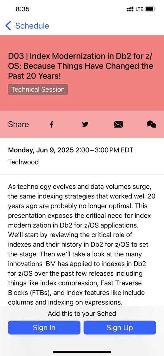craigmullins's tweet photo. If you are at IDUG in Atlanta today be sure to stop by my session on #Db2 Index Modernization this afternoon! #NA25 @IDUGDb2 https://t.co/0mGxZpOmwu