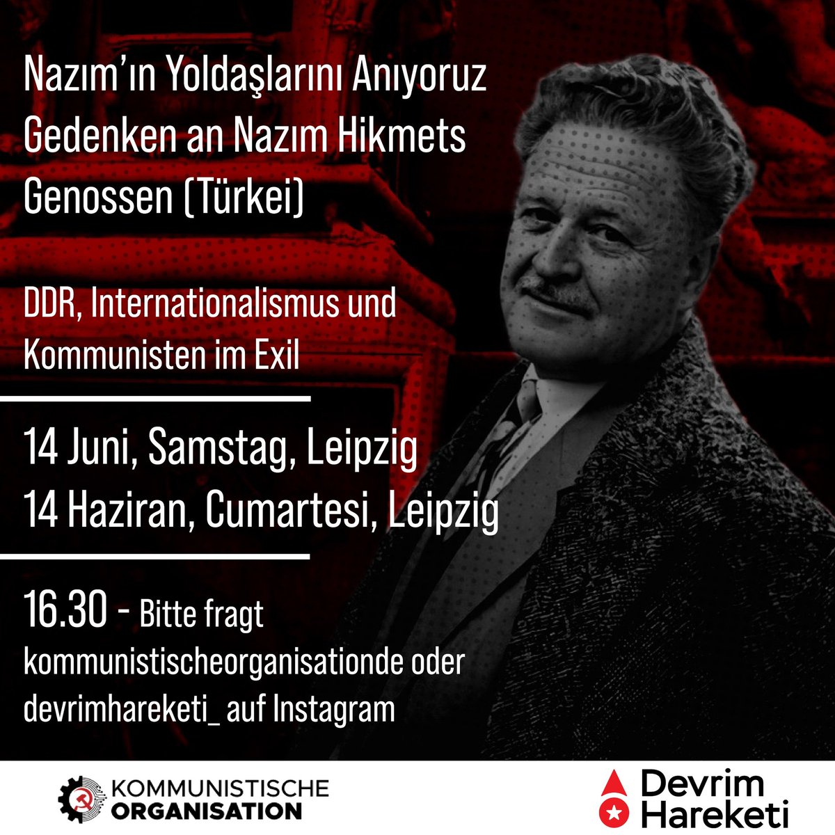 Nazım'ın yoldaşları Zeki Baştımar, Anjel Açıkgöz ve Hayk Açıkgöz'ü; eşitlik ve özgürlük mücadelesine ses olmuş Bizim Radyo emekçilerini mezarları başında anıyoruz.