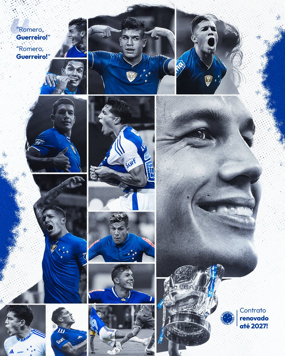 Cruzeiro's tweet image. Lucas Daniel Romero.
Raça, determinação e qualidade.
Argentino de coração mineiro. Um dos nossos.

Segue no Maior de Minas até o fim de 2027! 🔵⚪